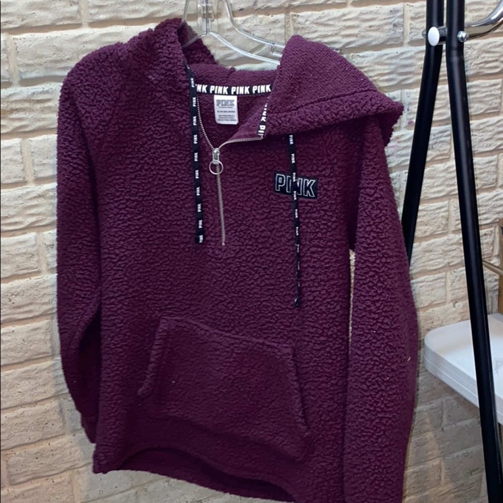 FINAL ❗️pink sherpa hoodie